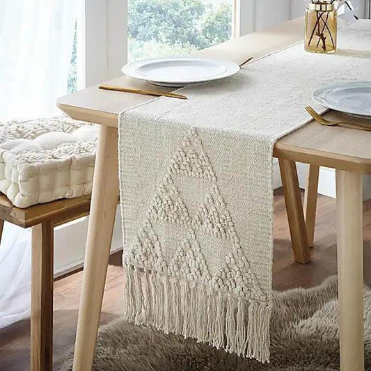 Creme-de-lite Handwooven table runner