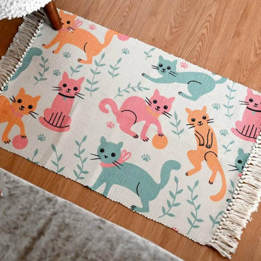 Handmade cotton Rug